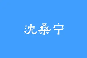 沈桑宁