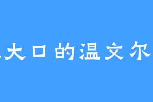 地大口的温文尔雅
