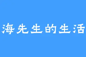 海先生的生活