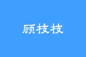 顾枝枝