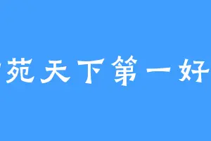 紫苑天下第一好看