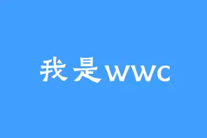 我是wwc