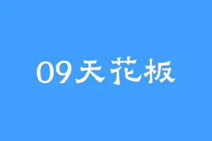 09天花板