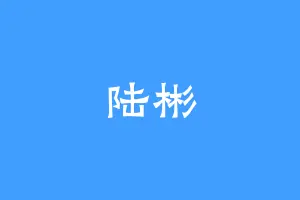 陆彬