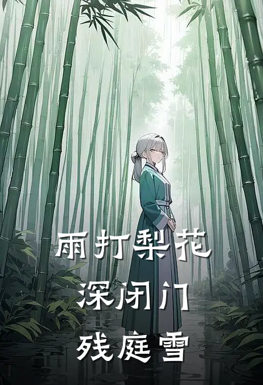 雨打梨花深闭门，残庭雪