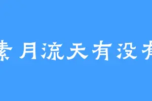 素月流天有没有