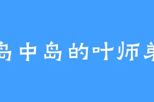 岛中岛的叶师弟