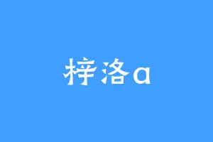 梓洛a