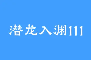 潜龙入渊111