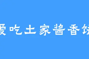 爱吃土家酱香饼