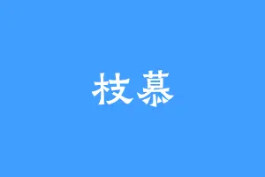 枝慕