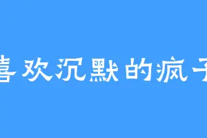 喜欢沉默的疯子