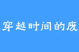 想穿越时间的废人