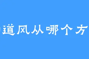 她知道风从哪个方向来