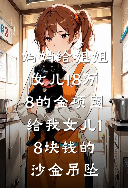 妈妈给姐姐女儿18万8的金项圈，给我女儿18块钱的沙金吊坠