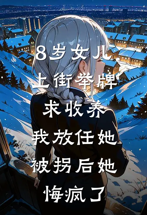 8岁女儿上街举牌求收养，我放任她被拐后她悔疯了