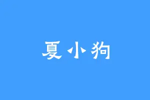 夏小狗