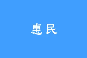 惠民