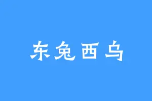 东兔西乌
