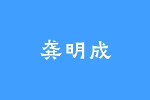 龚明成